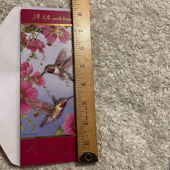 Set of 3 Hummingbird and Botanical Themed Greeting Cards & Envelopes Vintage - Picture 11 of 12